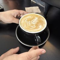 oat latte  at Kaibur Coffee in Pittsburgh