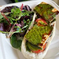 Vegan avocado caprese at Seedz Cafe in Steamboat Springs