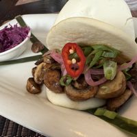 Steam Lotus Buns with mushrooms   at Seedz Cafe in Steamboat Springs