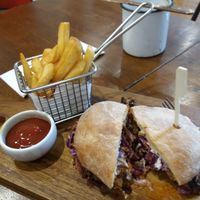 Pulled Shroom burger at Golden Grapes in Glebe