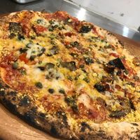 ortolana with extra vegan mozarella at Golden Grapes in Glebe