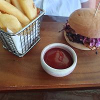 Shroom burger at Golden Grapes in Glebe