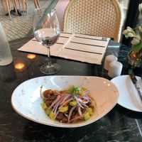 Ceviche de cochayuto at Bidasoa Restaurant at Hotel Bidasoa in Santiago