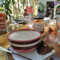 Hot chocolate at Elephant Garden in Puerto Escondido