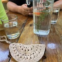 Infused waterr  at Elephant Garden in Puerto Escondido