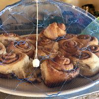 Chai cinnamon rolls at La Jardinera in Todos Santos