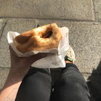 Olive and onion at Panzerotti Luini in Milan