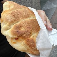 Panzerotto al forno olive e cipolle  at Panzerotti Luini in Milan