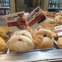 Display cabinet at Panzerotti Luini in Milan