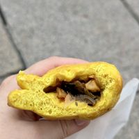 Inside the panzerotti  at Panzerotti Luini in Milan