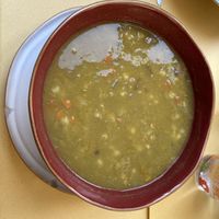Vegan soup of the day (barley, lentils...)  at Soup in Town in Lucca