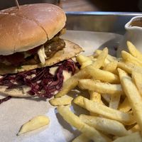 Christmas burger   at Vegano in Newcastle Upon Tyne