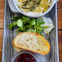 Homemade baked camembert at Vegano in Newcastle Upon Tyne