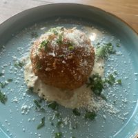 Carbonara Arancini   at Vegano in Newcastle Upon Tyne