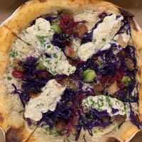 Festive pizza   at Vegano in Newcastle Upon Tyne