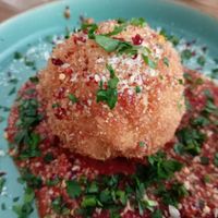 Njuja Arancino (last one here 😭) at Vegano in Newcastle Upon Tyne