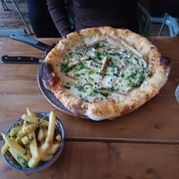 Chicken Kiev pizza at Vegano in Newcastle Upon Tyne