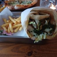 Mix kebab wrap at Vegano in Newcastle Upon Tyne