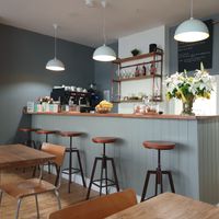 The counter at Vegano in Newcastle Upon Tyne