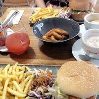 Two chickn burger and the no bull burger. Both incredible  at Vegano in Newcastle Upon Tyne