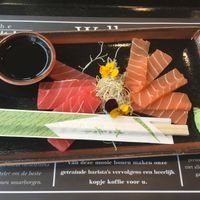 Vegan tuna sashimi at De Bijenkorf in Utrecht