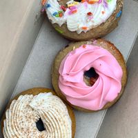 Pretty little donut tings! Birthday Cake, Strawberry, Pumpkin at Purely Sweet Bakery in Beavercreek
