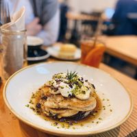 Vegan pancakes at Hinterland in Brussels