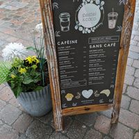 Drinks menu at Pastel & Coco in Gatineau