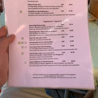 Vegane bällchen an kräuterschaum ganz unten  at Alpina in Rigi Kaltbad