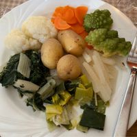 Steamed Vegetable Plate at Alpina in Rigi Kaltbad