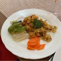 Steamed Vegetables and Pesto Rosti  at Alpina in Rigi Kaltbad