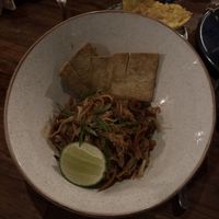 Pad Thai with Tofu  at Los 7 Mares in La Guajira