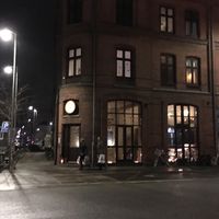 Wildebeest seen from the outside.
Street: Østerbrogade 12 at Wildebeest Gastropub in Aalborg