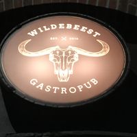 Wildebeest sign at Wildebeest Gastropub in Aalborg
