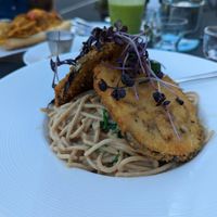 Cacio e pepe at The Stand Vegan Cafe in Fairfield