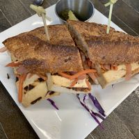 Tofu Bahn Mi. 7/10. Flavors are okay and bread is way too hard. Took away from the sandwich with such hard bread. Would not order again.   at The Stand Vegan Cafe in Fairfield