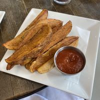 Hand cut fries  at The Stand Vegan Cafe in Fairfield