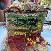 Rainbow cookie cake  at Shuga Pie Shop in Babylon