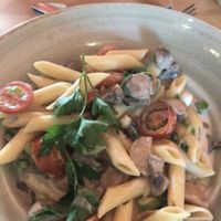 Vegan truffle pasta  at T.R.U.D.E. in Hamburg