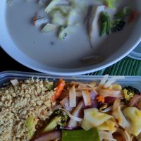 Top: Tom Kha soup. Bottom: Pad Thai at Kay's Kitchen in Thornton-cleveleys