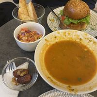 Woops…………remembered to take a photo one we started.   at Veggie Pause  in Fes