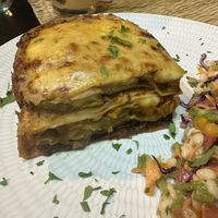 Moroccan lasagna   at Veggie Pause  in Fes