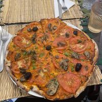 Pizza vegana  at Veggie Pause  in Fes