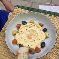 Lemon hummuss  at Veggie Pause  in Fes