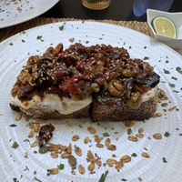 Caponata Toast  at Veggie Pause  in Fes