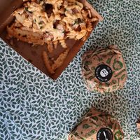 Two vegan burgers and the animal friendly style fries at Bastard Burgers - Liljeholmstorget in Stockholm