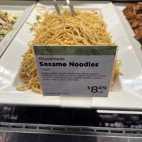 Vegan noodles from deli  at New Leaf Community Market in Capitola