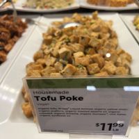 Vegan tofu from deli  at New Leaf Community Market in Capitola
