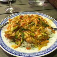 Satay-vegetables at Deli China in Joensuu