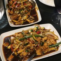 Mupa veggies w tofu & ginger veggies w tofu at Deli China in Joensuu